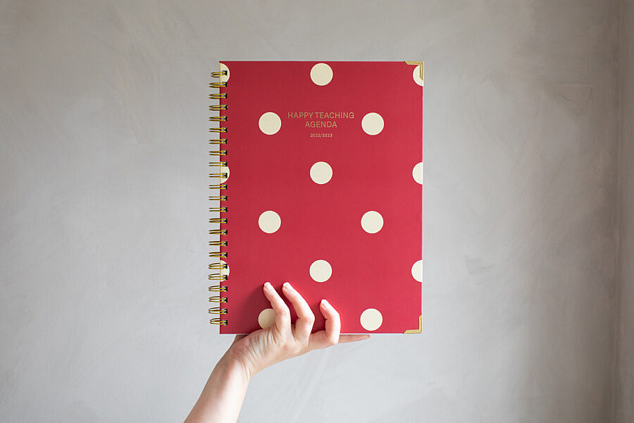Happy Teaching-Agenda, Lehreragenda 22/23, Unterrichtsmaterial, Lehrermaterial, Lehrerplaner, Unterrichtsplaner, Lehrergeschenk, Agenda,