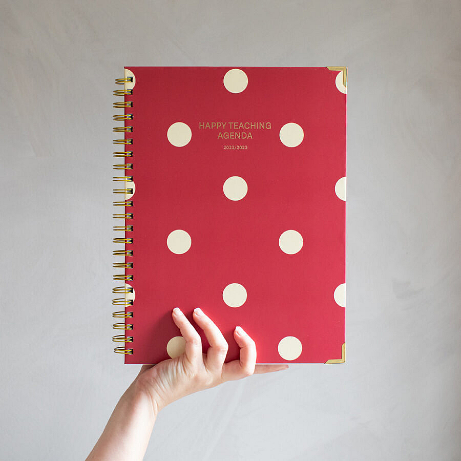 Happy Teaching-Agenda, Lehreragenda 22/23, Unterrichtsmaterial, Lehrermaterial, Lehrerplaner, Unterrichtsplaner, Lehrergeschenk, Agenda,