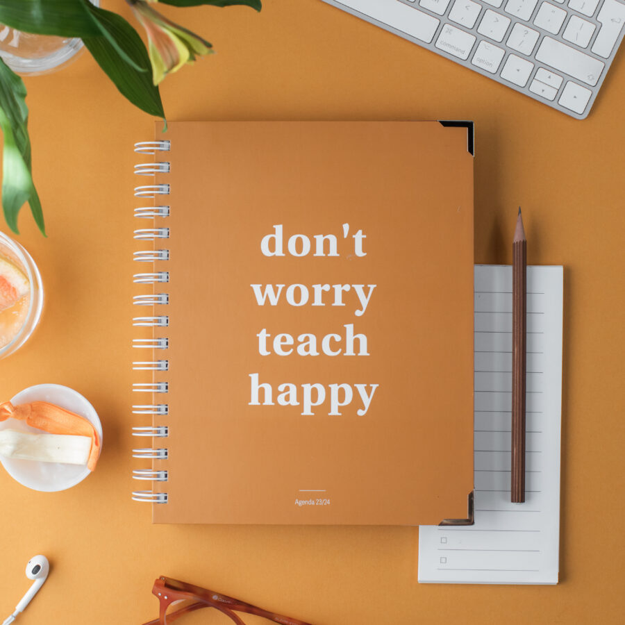 Happy Teaching-Agenda, Lehreragenda 23/24, Unterrichtsmaterial, Lehrermaterial, Lehrerplaner, Unterrichtsplaner, Lehrergeschenk, Agenda,